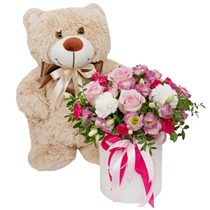 Darling with teddy bear with delivery Stavropol