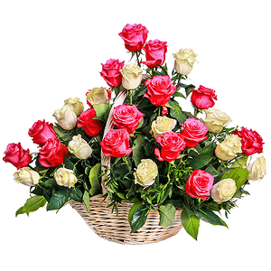 Basket of flowers with delivery Stavropol
