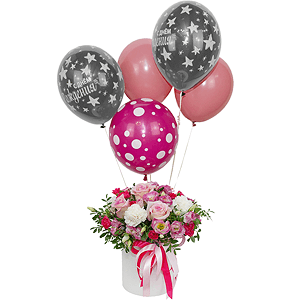 Darling with balloons with delivery Stavropol