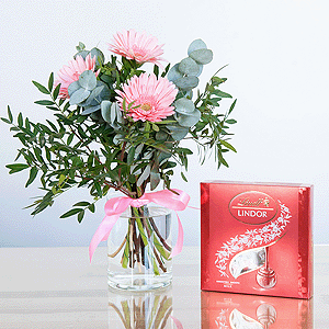 Gift set "Gerberas and chocolate sweets" with delivery Stavropol
