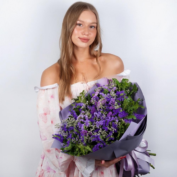 Статица синяя, Лимониум, Современная упаковка, Фисташка