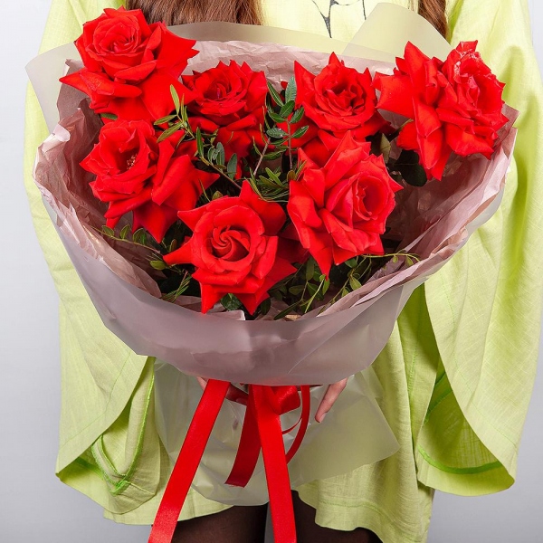 Rose Red 50 cm Ecuador - 11, Pistachio, Wrapping Paper